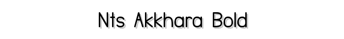 NTS Akkhara Bold font